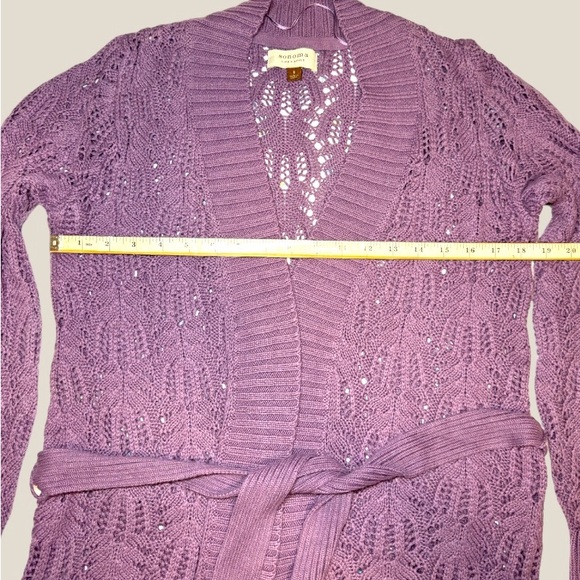 COPY - Crochet Belted long cardigan - Picture 3 of 5